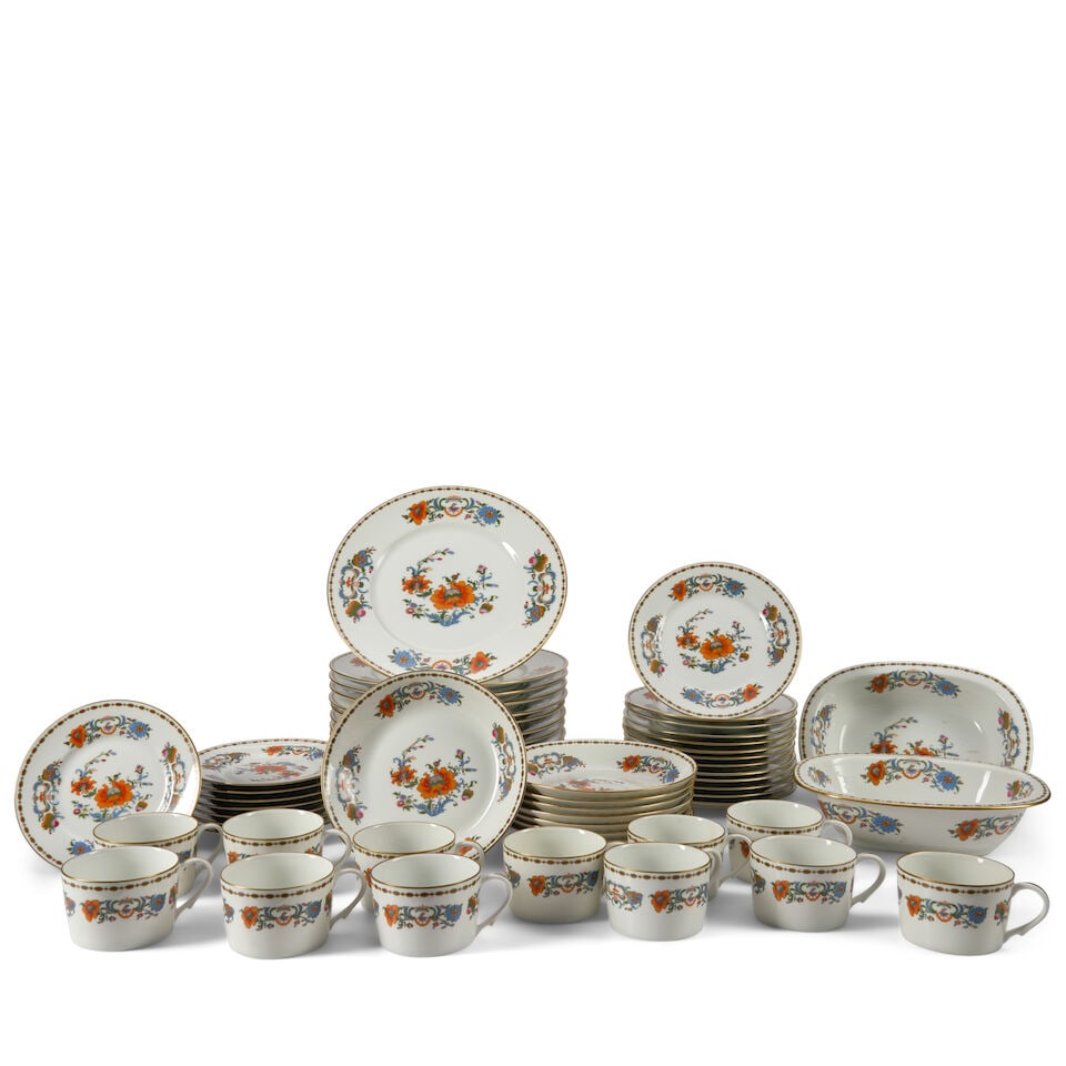 Limoges Ceralene Porcelain Partial Dinner Service, France, 20th century, (1 of 1)