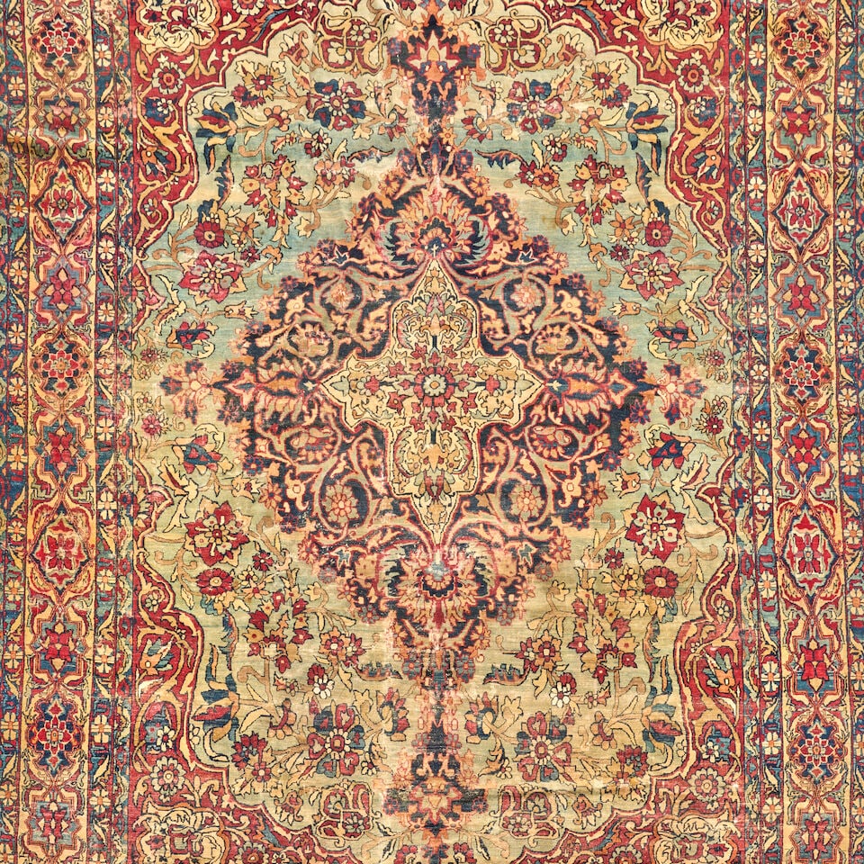 Lavar Kerman Carpet, early 20th century, 10 ft. 11 in. x 8 ft. - 2
