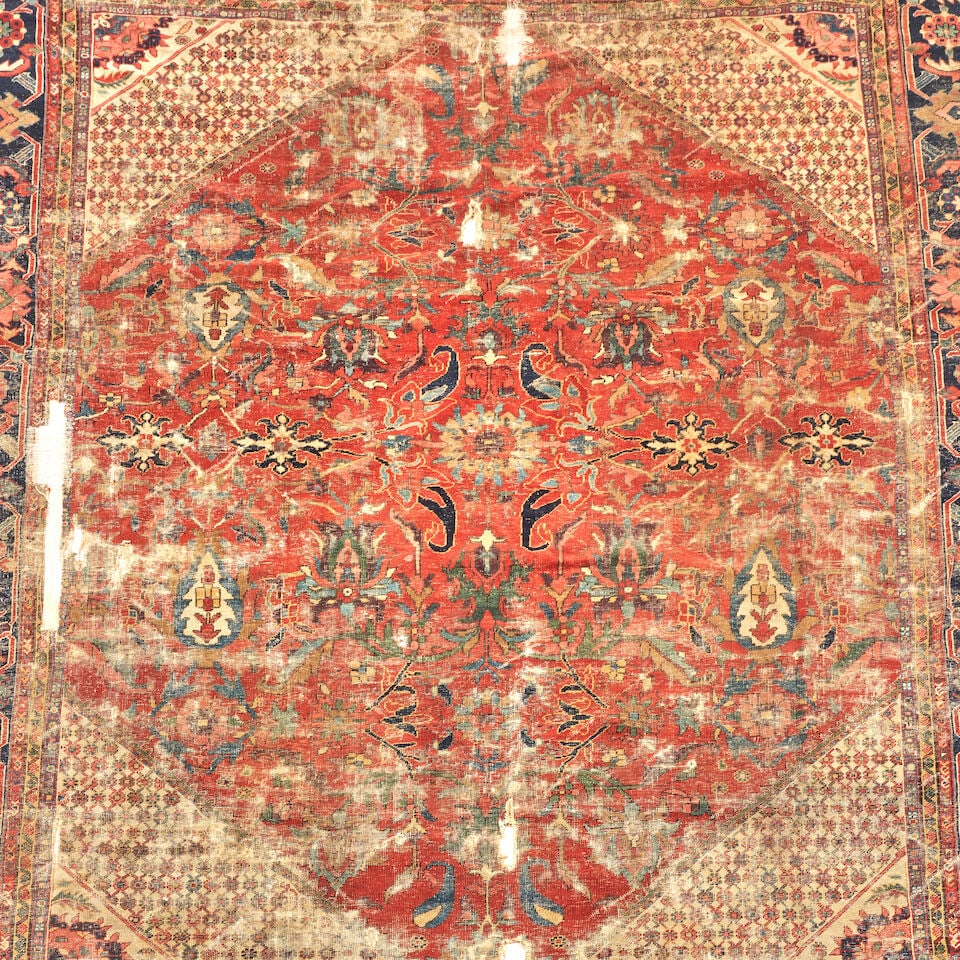 Mahal Carpet, c. first quarter 20th century 9 ft. 8 in. x 11 ft. 8 in. - 2