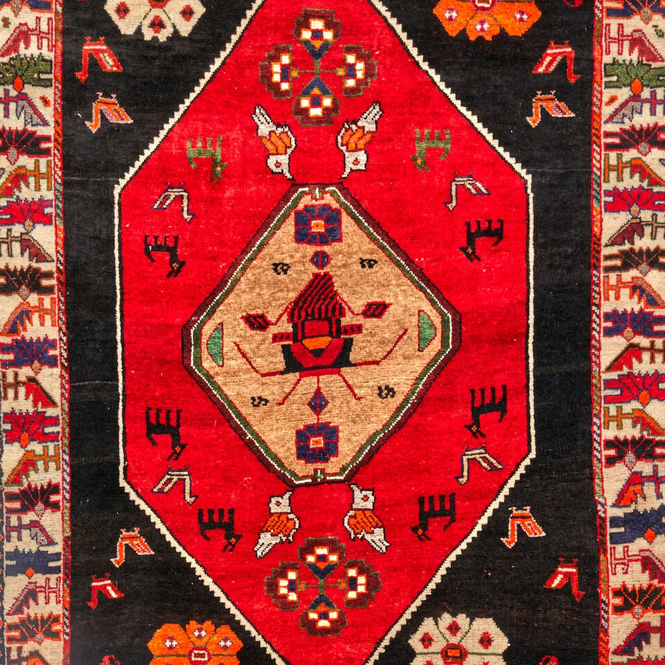 Qashquli Rug, 3 ft. 11 in. x 5 ft. 3 in. - 3