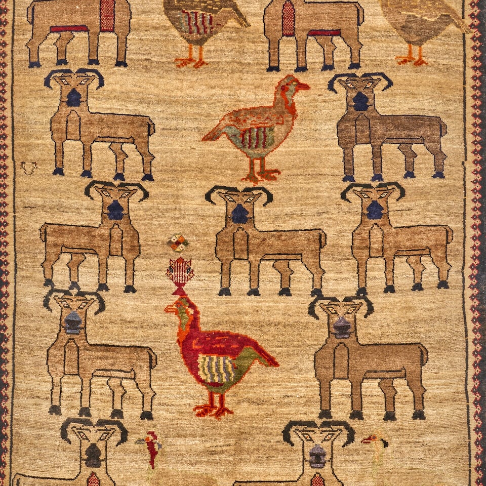 Gashgai Gabbeh Rug 4 ft. 3 in. x 6 ft. 1 in. - 2