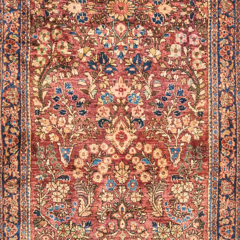 Four Sarouk Mats, c. first half 20th century, 76 in. x 30 1/2 in.; 45 1/2 in. x 25 in.; 45 in. x... - 5