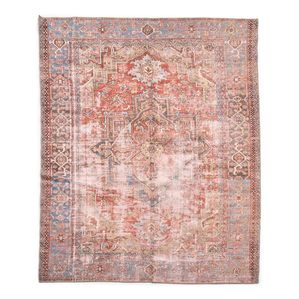 Printed Heriz Pattern Rug, c. 20th/21st century, 7 ft. 4 in. x 9 ft.: Printed Heriz Pattern Rug, c. 20th/21st century, **Saleroom Notice: Special Conditions on the sale of Iranian-origin material: Due to U.S. Federal trade regulations, Bonhams places certain restriction