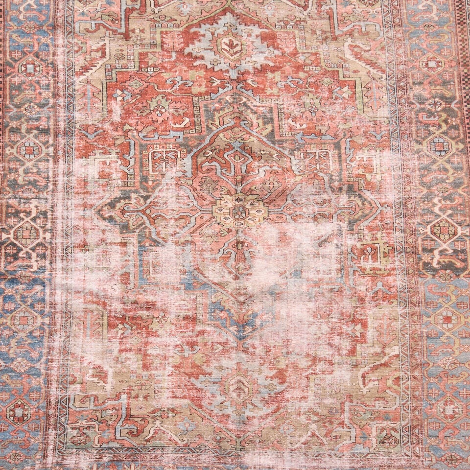 Printed Heriz Pattern Rug, c. 20th/21st century, 7 ft. 4 in. x 9 ft. - 2