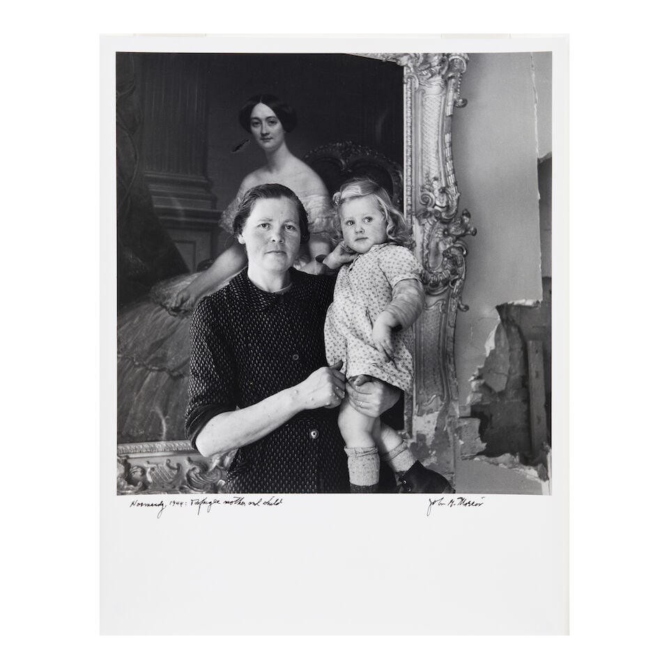 John G. Morris (1916-2017); Refugee Mother and Child, Normandy; - 2