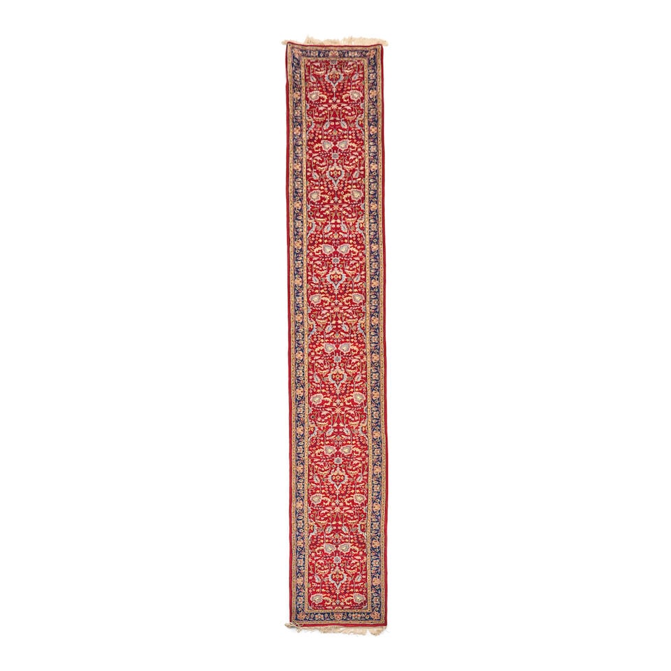 Indo-Persian Runner, late 20th century, 17 ft. 11 in. x 2 ft. 7 in. (1 of 2)