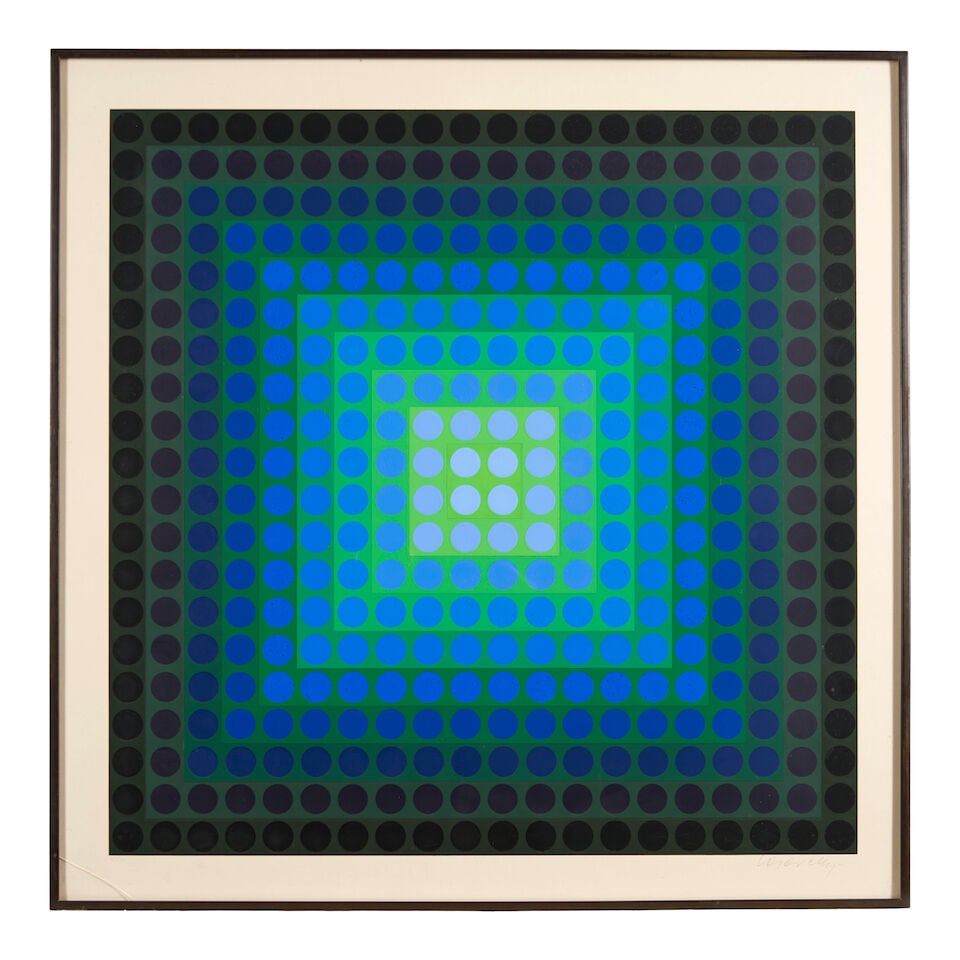 Victor Vasarely (1906-1997); CTA 25 BF, from Permutations; - 3