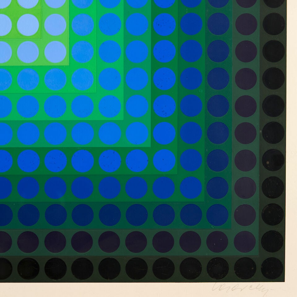 Victor Vasarely (1906-1997); CTA 25 BF, from Permutations; - 4