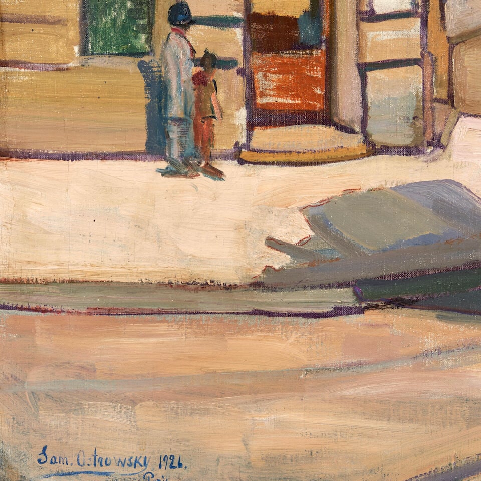 Sam Ostrowsky (Russian/American, 1885-1946) Parisian Street Scene - 3
