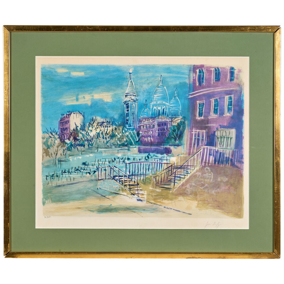 Jean Dufy (1888-1964); Montmartre et Sacré Coeur; - 3