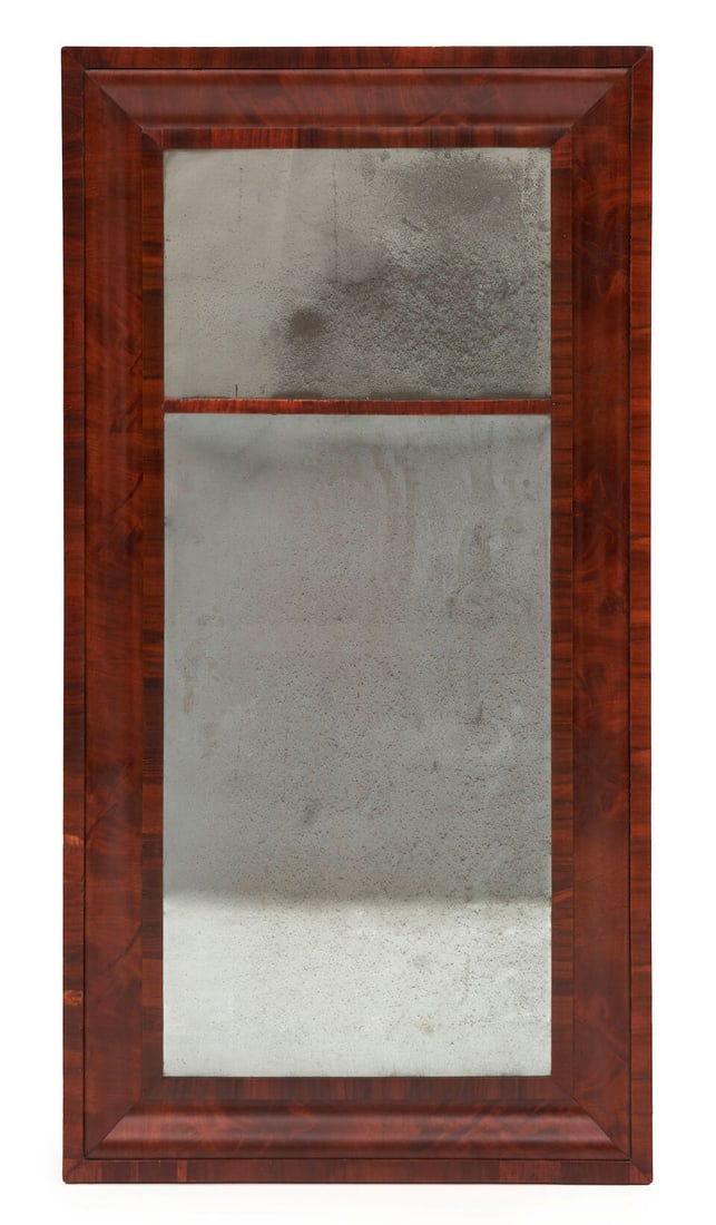 Classical Mahogany Veneer Wall Mirror, 19th century, (1 of 1)