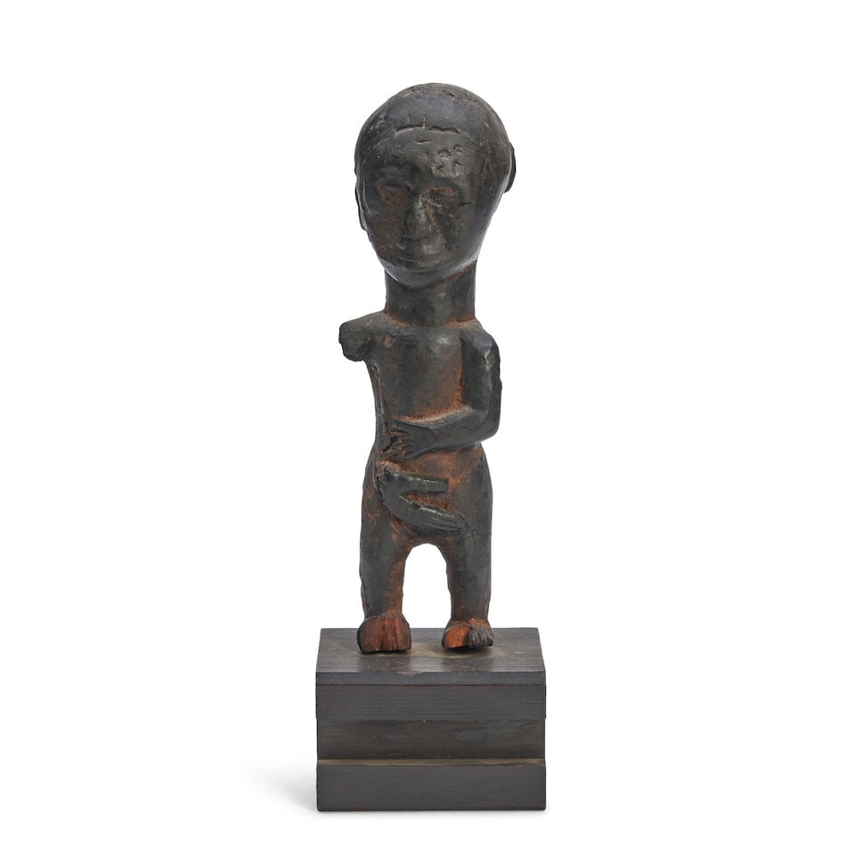 African Carved Wood Figure, Democratic Republic Of The Congo, (1 of 2)