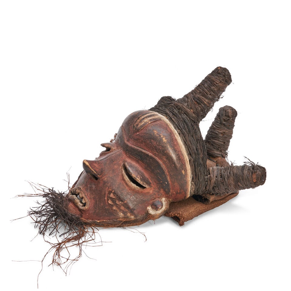 A Pende Carved Wood Mask, Democratic Repulic of Congo, - 2