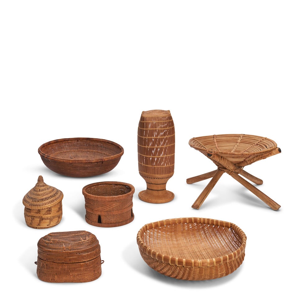 A Group Of Assorted African Woven Objects, (1 of 1)