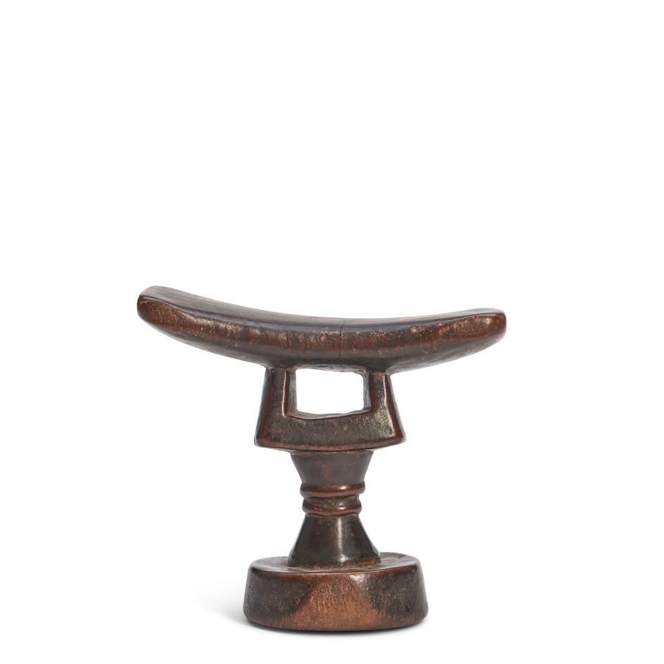 Luba Carved Wood Neck Rest, (1 of 2)