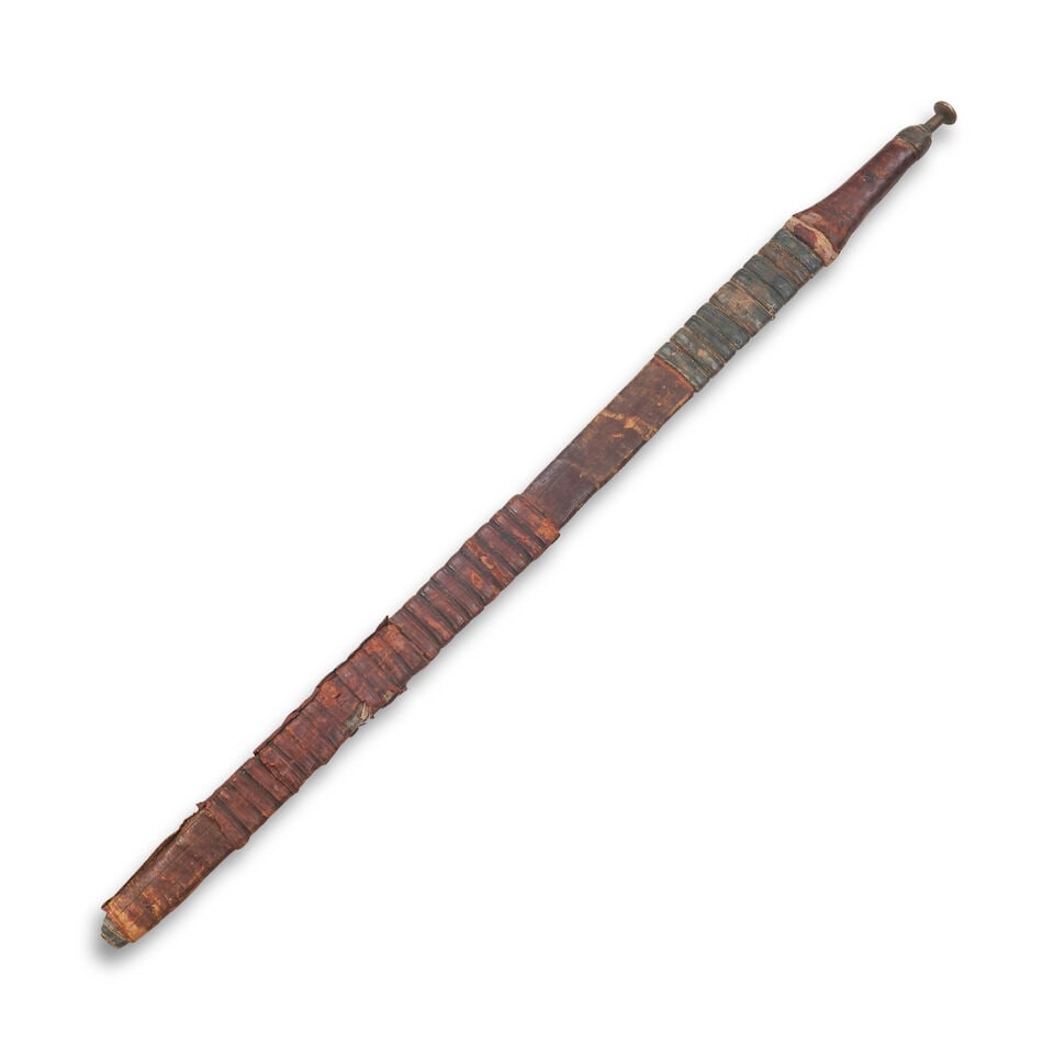 A Congo Sword With Leather-covered Sheath, (1 of 1)
