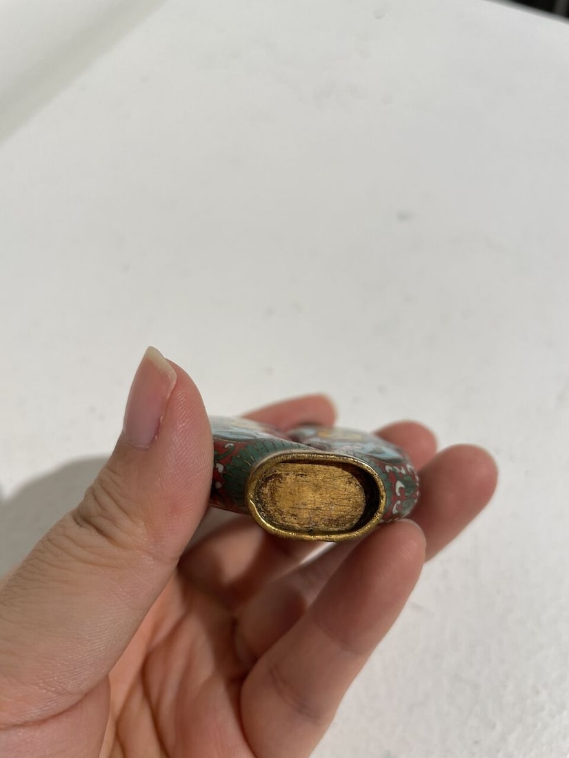 A CLOISONNÉ DOUBLE SNUFF BOTTLE Republic Period - 4