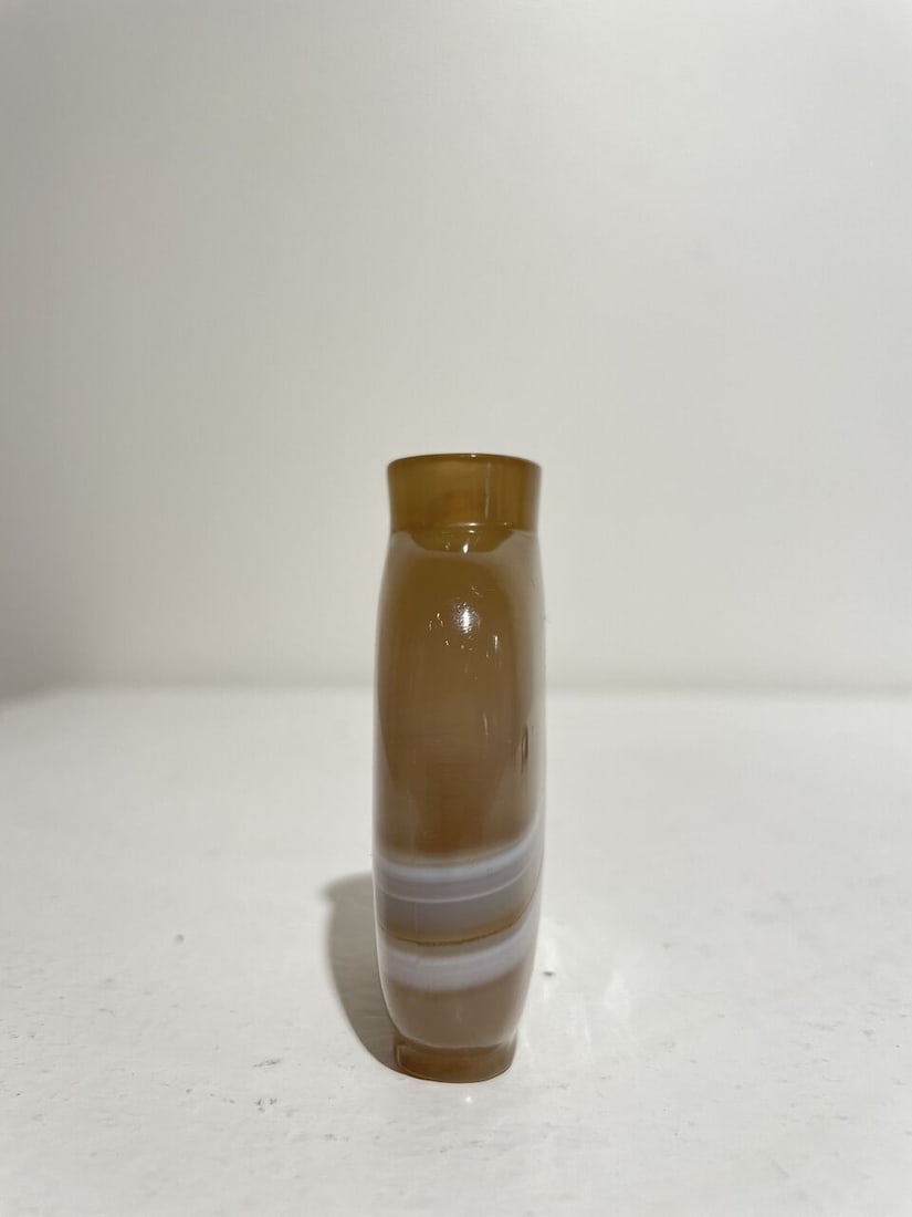 A STRIATED AGATE SNUFF BOTTLE 19th century - 4
