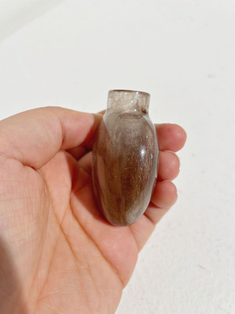 A HAIR CRYSTAL SNUFF BOTTLE Late Qing Dynasty - 5