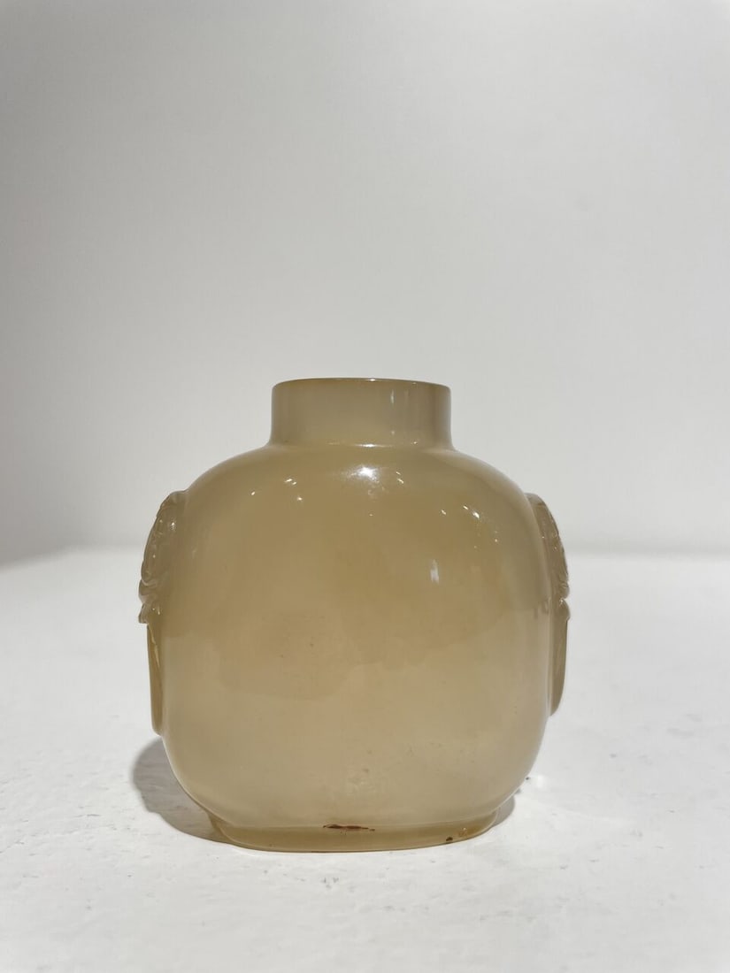 A SHADOW AGATE 'BUTTERFLY' SNUFF BOTTLE 19th century - 7