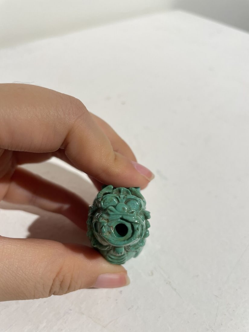 A TURQUOISE 'QILIN' SNUFF BOTTLE Late Qing to Republic Period - 3