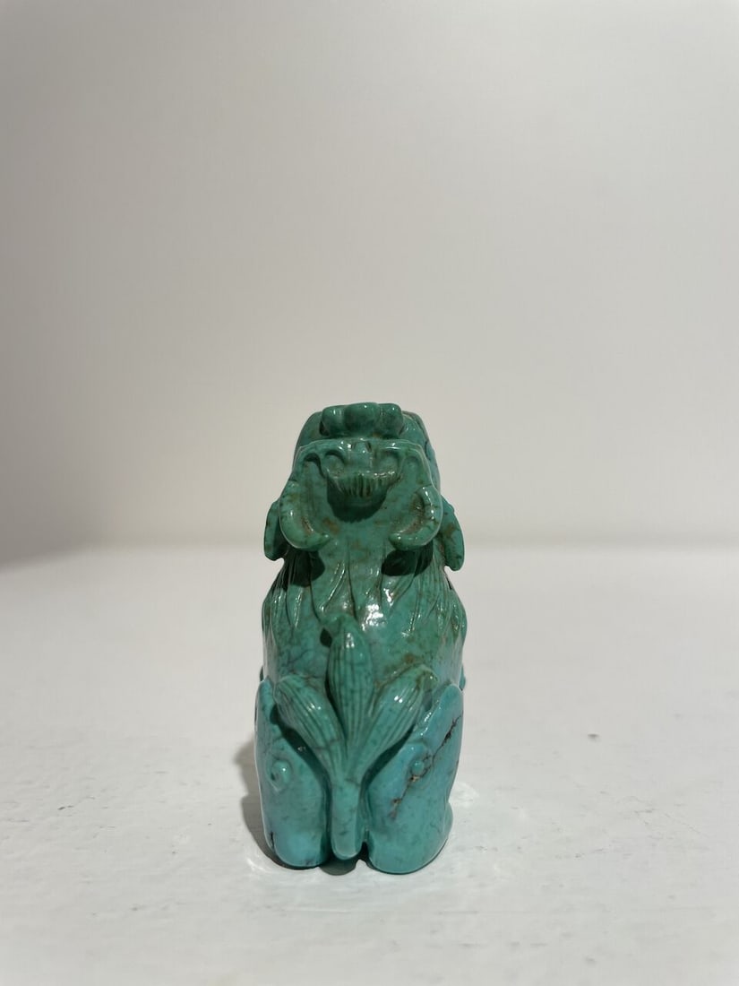 A TURQUOISE 'QILIN' SNUFF BOTTLE Late Qing to Republic Period - 6