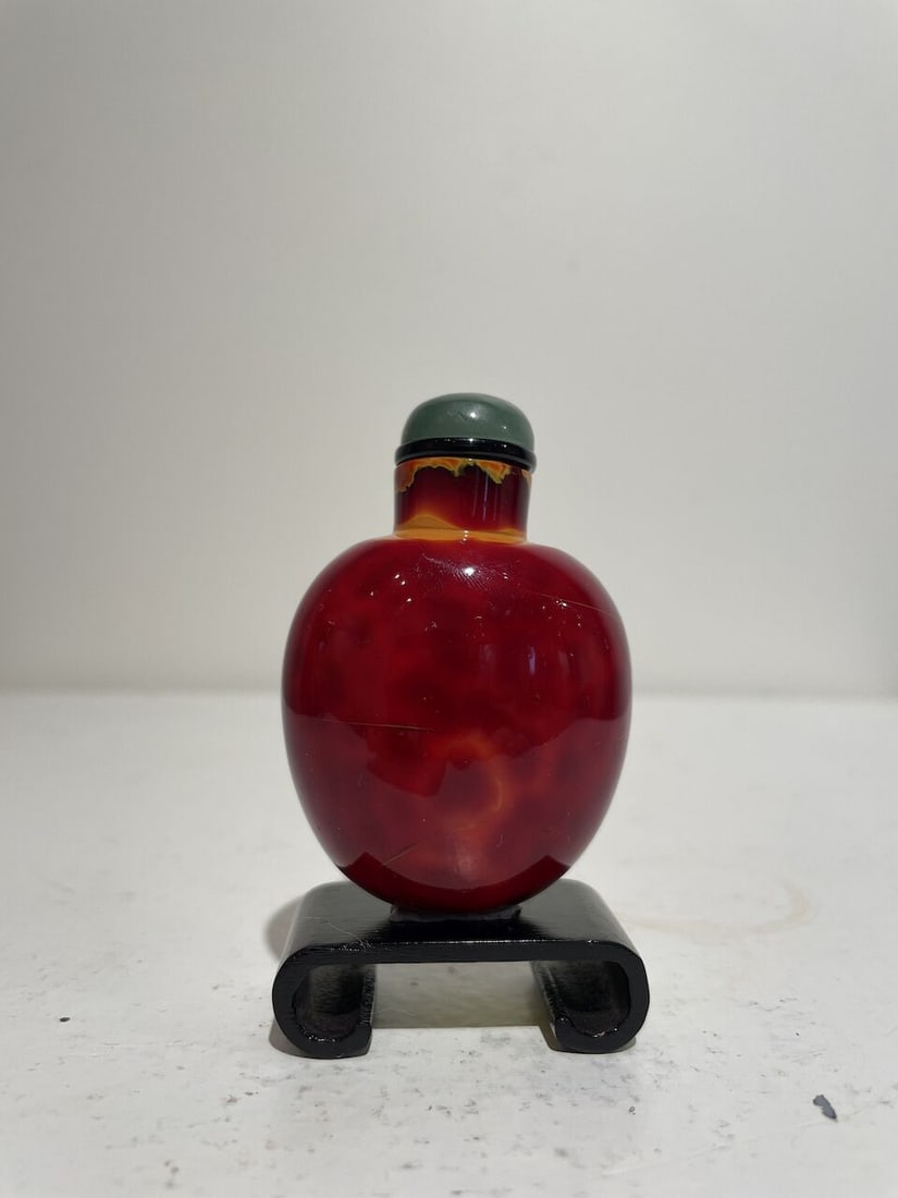 A GLASS SNUFF BOTTLE IMITATING REALGAR 19th century - 10