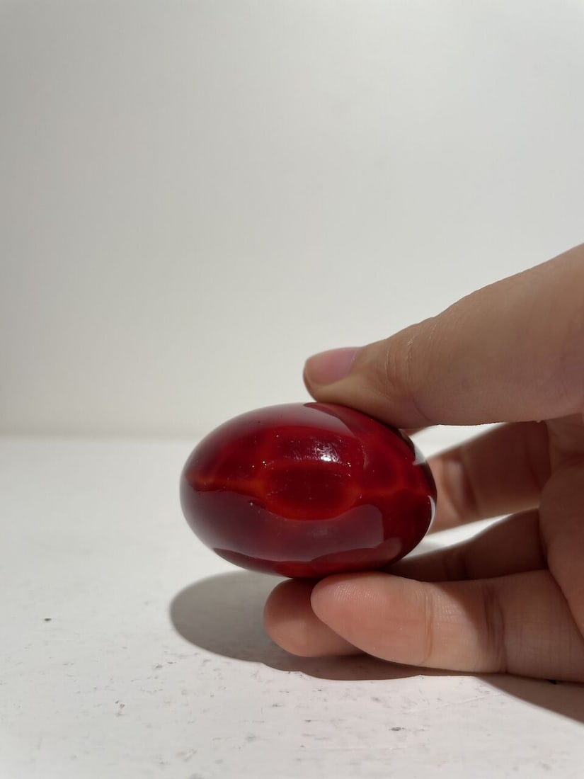 A GLASS SNUFF BOTTLE IMITATING REALGAR 19th century - 3