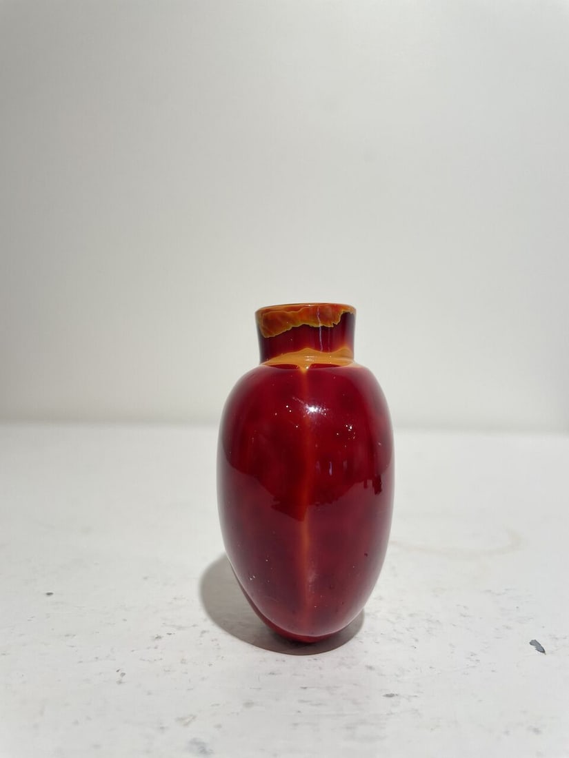 A GLASS SNUFF BOTTLE IMITATING REALGAR 19th century - 5