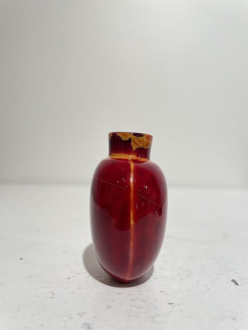 A GLASS SNUFF BOTTLE IMITATING REALGAR 19th century - 7