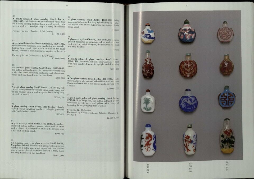 A MULTI-COLOUR OVERLAY GLASS 'CHI-DRAGON' SNUFF BOTTLE 1820-1880 - 2