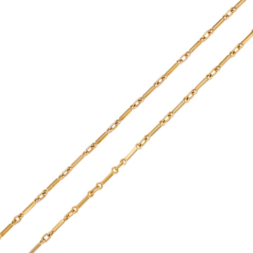 18K YELLOW GOLD LINK NECKLACE - 2