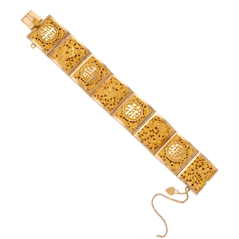 18K YELLOW GOLD BRACELET: 18K YELLOW GOLD BRACELET • Length 7 in. • Estimated gross weight: 74.6 grams Footnotes: OVERALL CONDITION: good Metal purity stamped and tested with XRF (x-ray fluorescence) for 18K