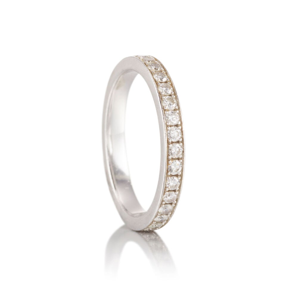 ASPREY: A PLATINUM AND DIAMOND BAND - 2