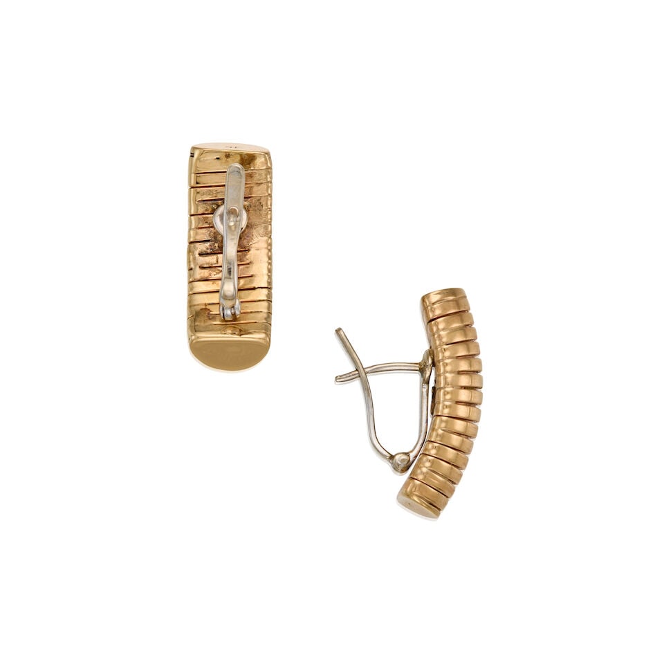 GOLD TEXTURED EARRINGS - 2