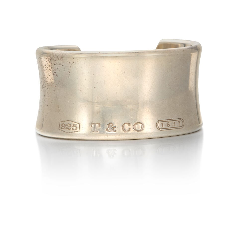 TIFFANY & CO.: A SILVER CUFF BANGLE - 2