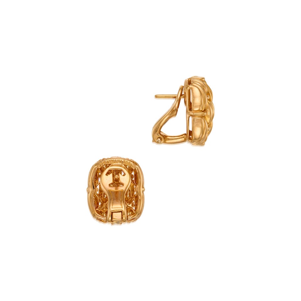 TIFFANY & CO.: 18K YELLOW GOLD EARRINGS - 2