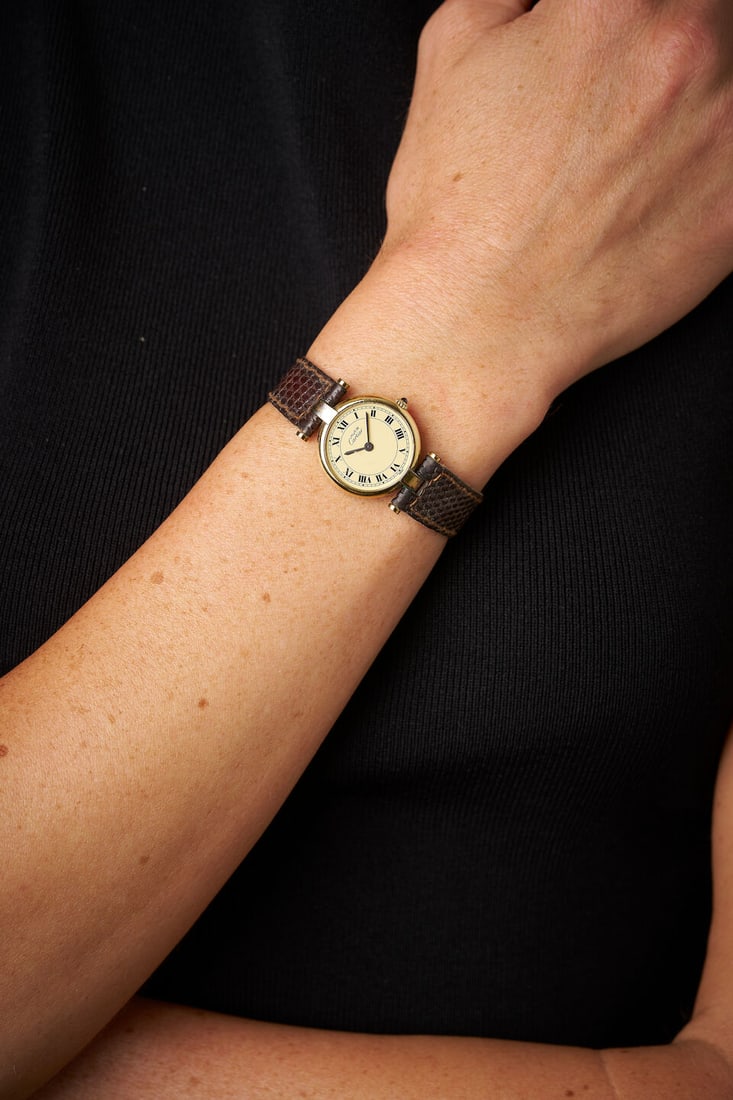 MUST DE CARTIER | GOLD-PLATED 'VENDÔME' WRISTWATCH - 2