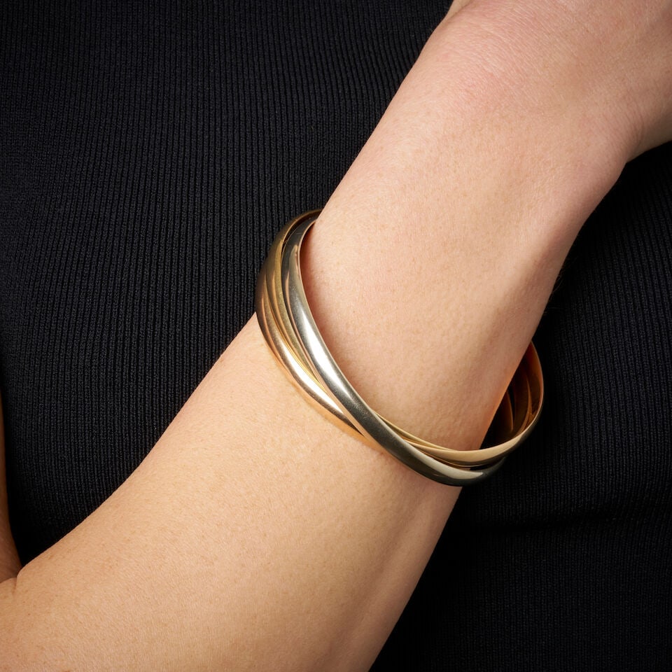 TRI-COLOUR GOLD BANGLES - 2
