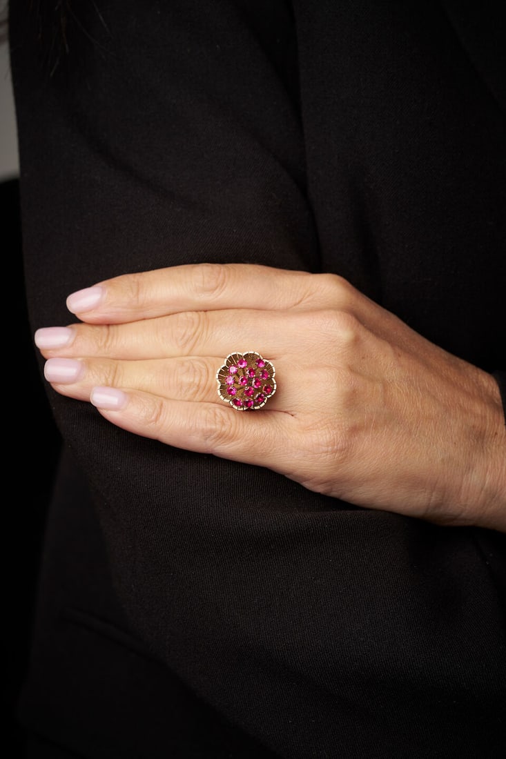 GOLD AND RUBY RING - 2