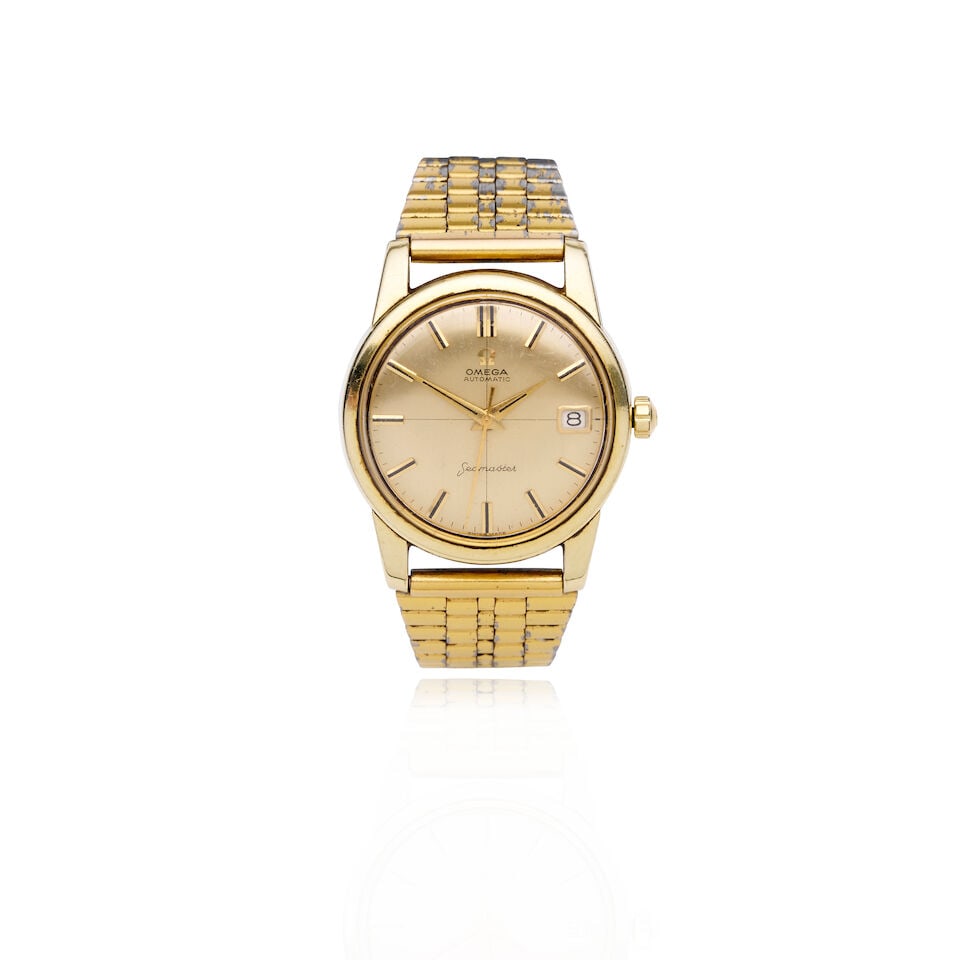 OMEGA | GOLD PLATED AUTOMATIC SEAMASTER WRISTWATCH (1 of 1)