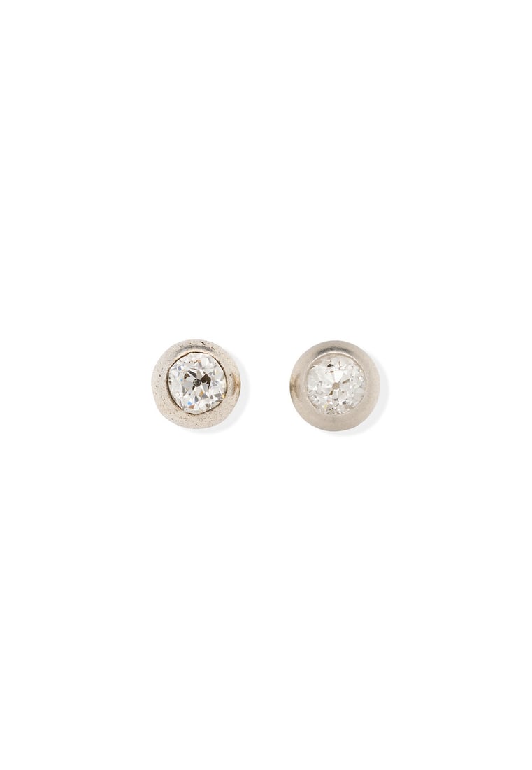 TWO PAIRS OF DIAMOND STUD EARRINGS - 3