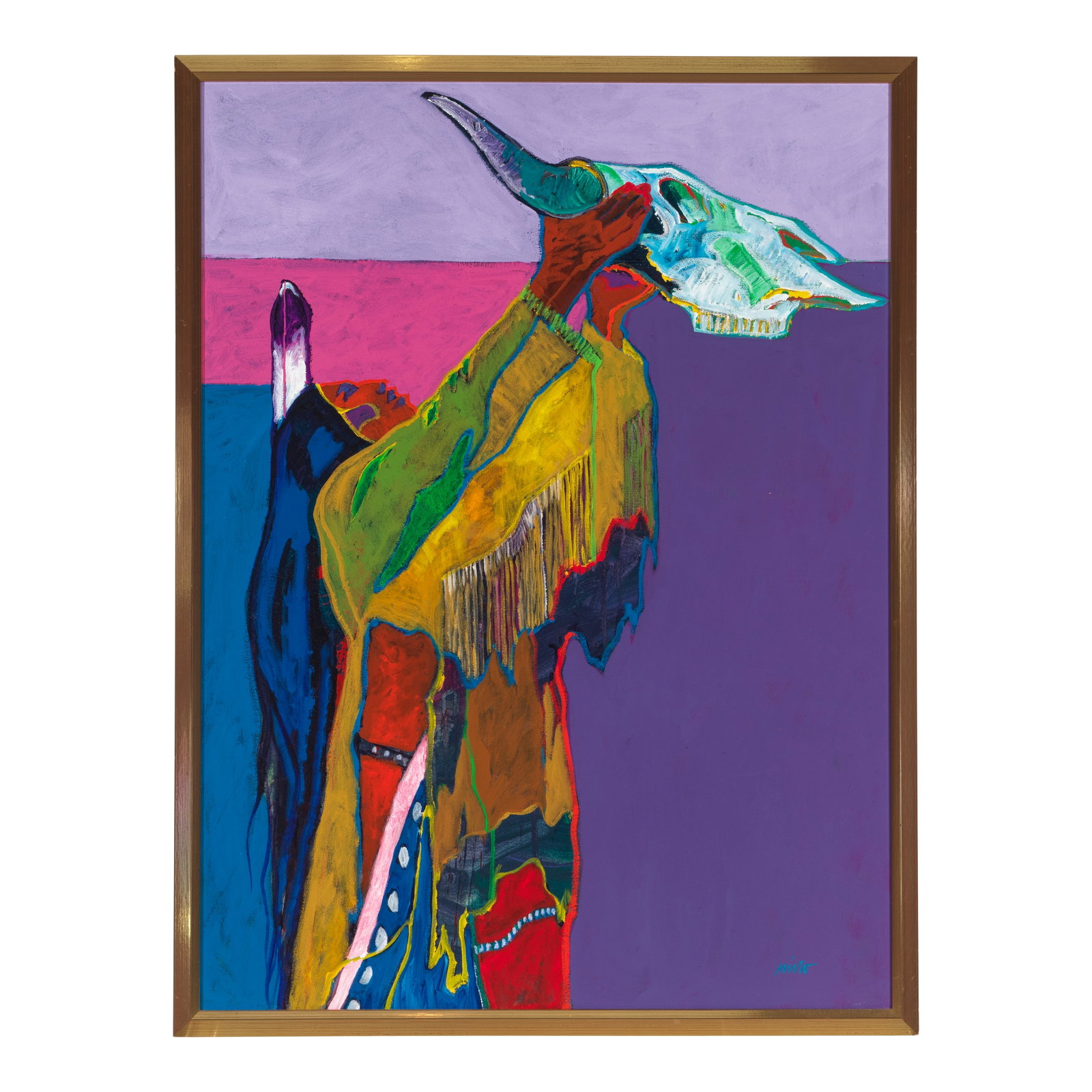 A John Nieto painting, 'Prayer for the Return of the Buffalo,' 1996 (1 of 1)
