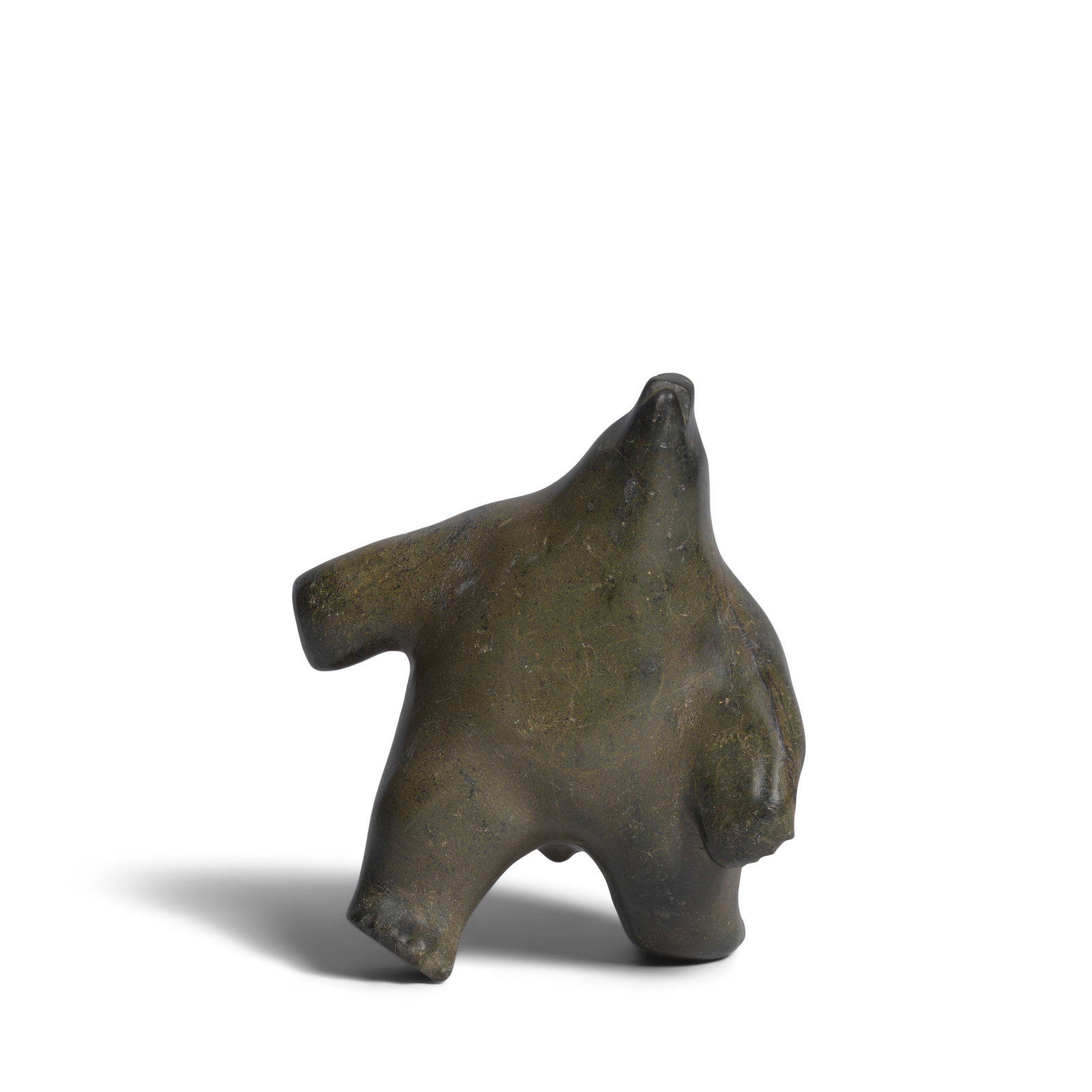 A Kenojuak Ashevak stone sculpture, dancing bear (1 of 1)