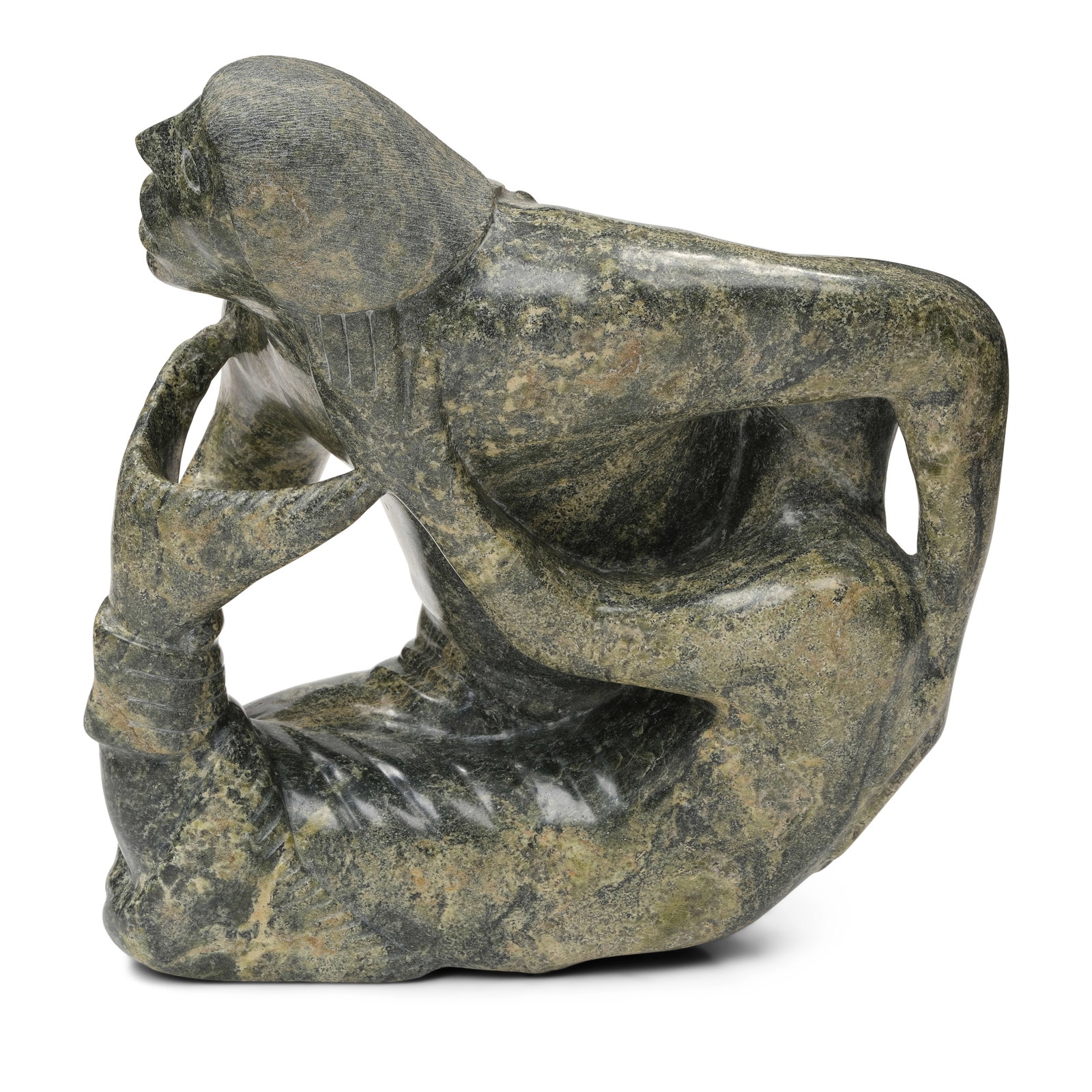 A Qavaroak Tunnillie stone sculpture, Two Sednas (1 of 1)
