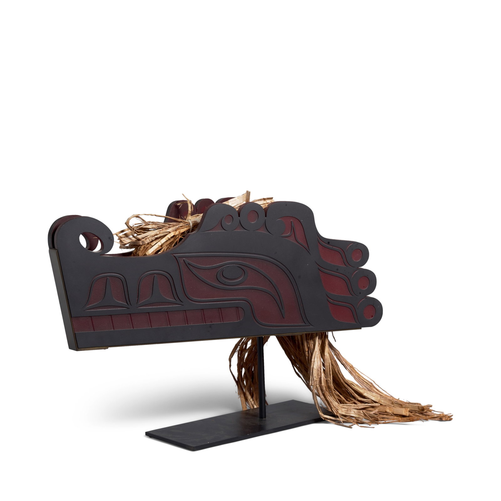 A Preston Singletary and Joe David collaboration in glass, 'Sea Serpent (Red),' 2012 (1 of 1)