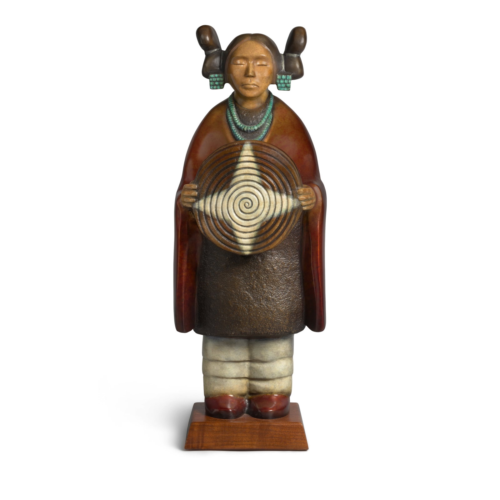 An Evelyn Fredericks bronze sculpture, Hopi Maiden (1 of 1)