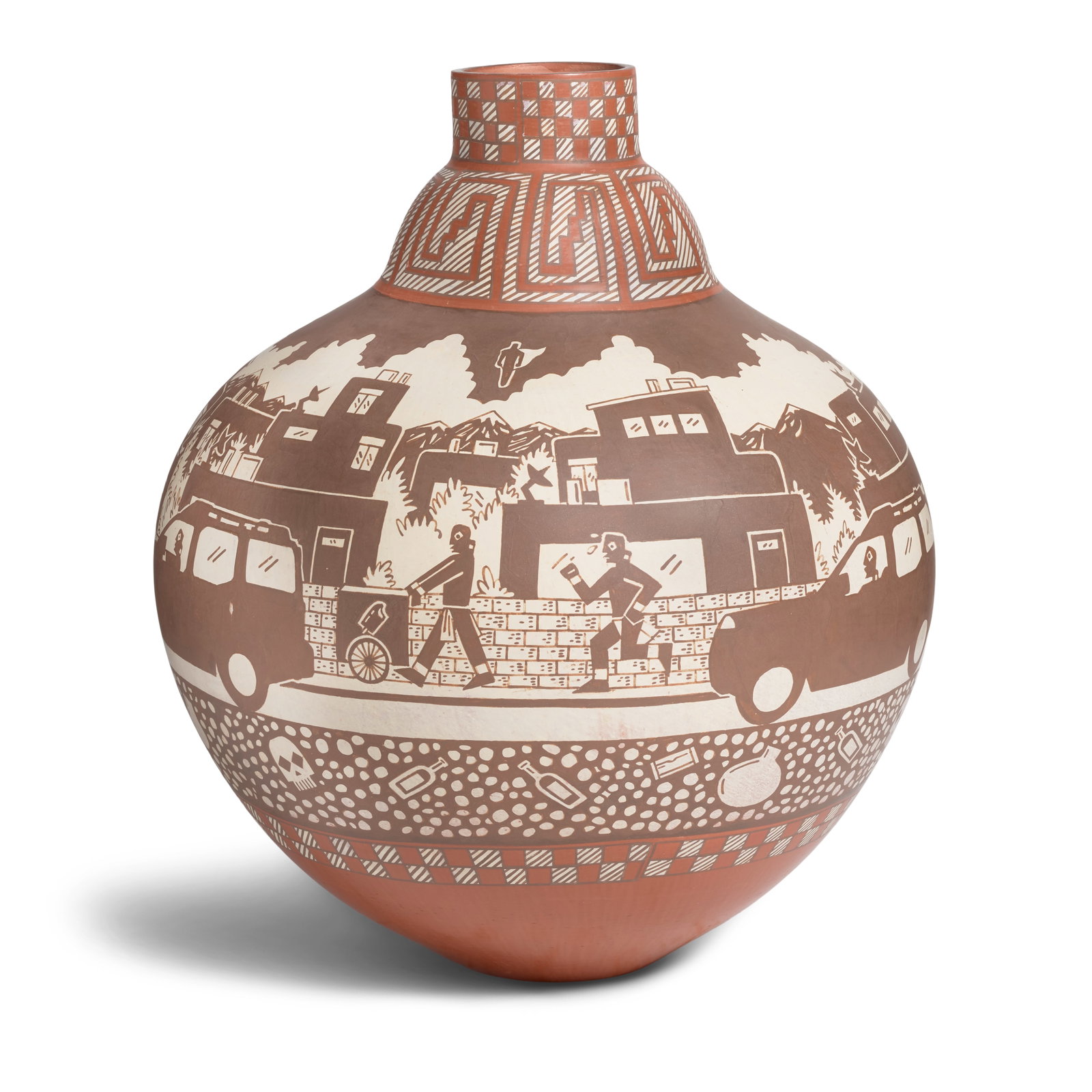 A large Diego Romero pictorial pottery jar (1 of 1)