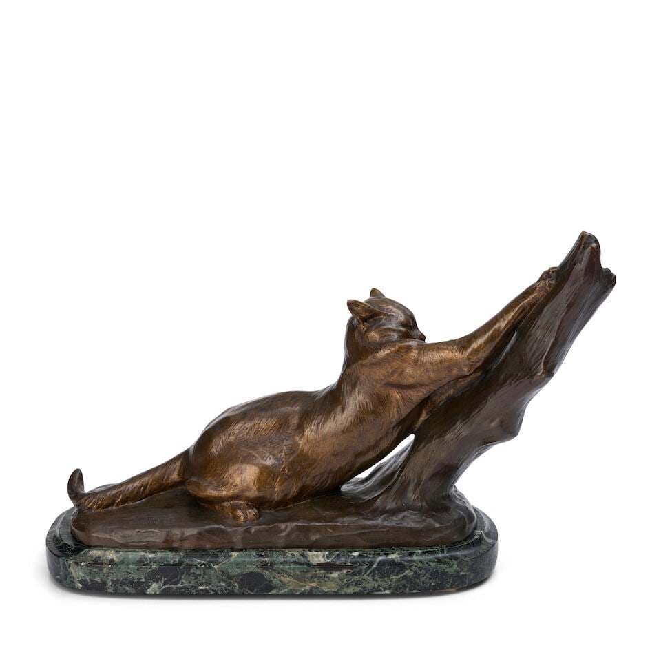 Louis Riché (French, 1877-1949) Cat Scratching Post (1 of 4)
