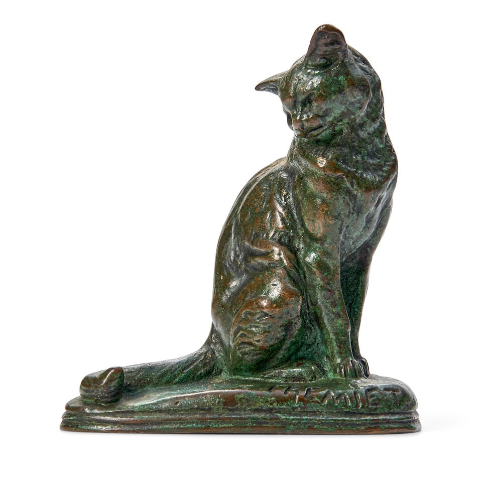 Emmanuel Frémiet (French, 1824-1910) Chat Assis (1 of 6)